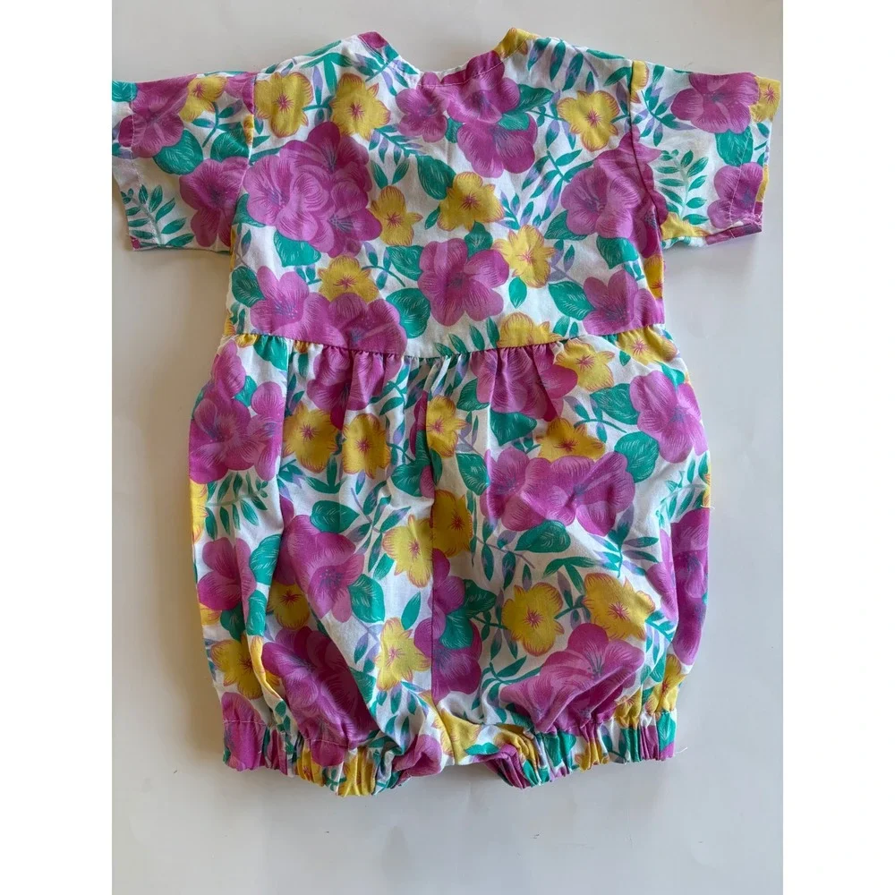 Vintage Baby Girl OshKosh B'gosh Denim Overalls Bubble Romper Bundle Lot 18M 7PC